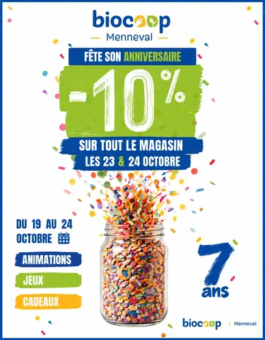 Biocoop Menneval fête son anniversaire ! 