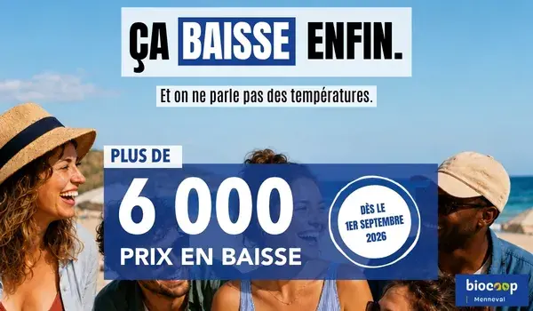Baisse de prix : plus de 6 000 références à Biocoop Menneval Baisse de prix : plus de 6 000 références à Biocoop Menneval