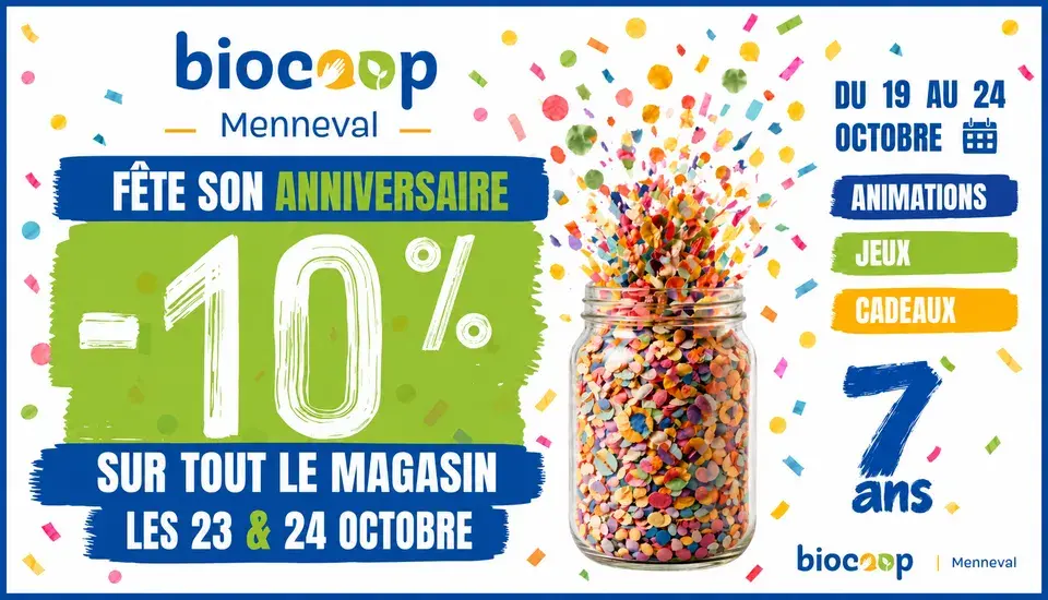 Biocoop Menneval fête son anniversaire ! 